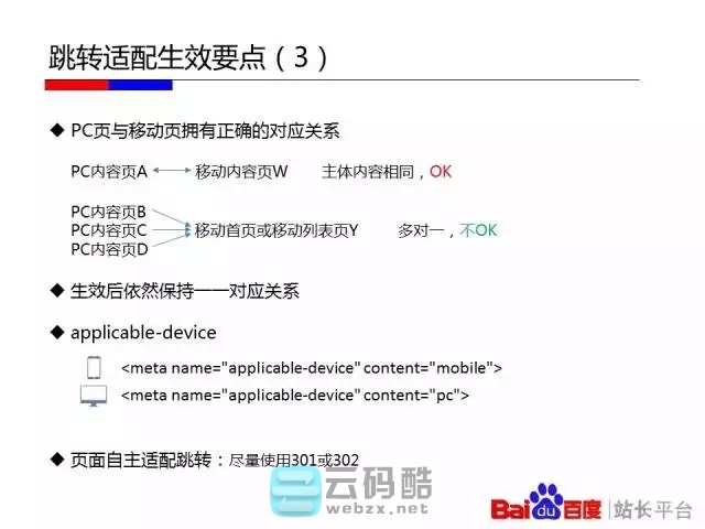 云码酷 【移动搜索优化】如何让百度更喜欢你的移动站_移动化技术选型对百度友好度全解_移动网站SEO优化 搜索优化,如何,百度,喜欢你,技术 SEO自学 171805fqq4xku00rbg6qgy